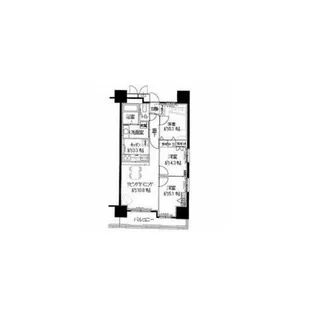 レジディア三宮東【13階】の間取り