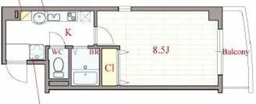 ラ・フォンテ海老江(旧 ルミナール海老江)【5階】の間取り