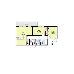 ブライトガーデン【1階】の間取り