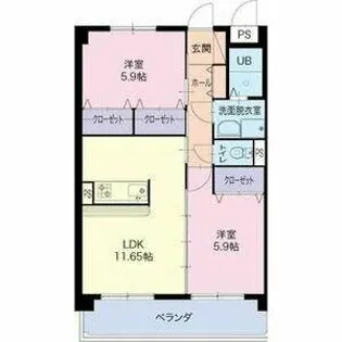 エスペランサ ドミール【1階】の間取り