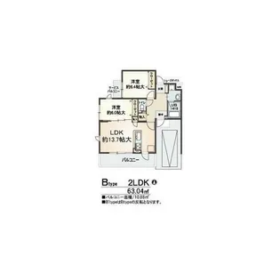 カロ甲子園口【1階】の間取り