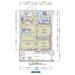 プレサンス神戸長田マリエント【8階】の間取り