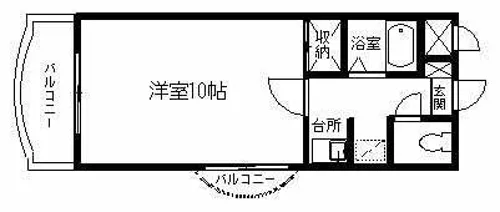 高宮センターヴィレッジ【400号室】の間取り