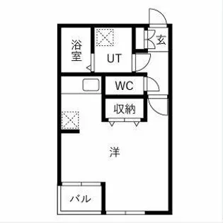 レアルノアール【102号室】の間取り
