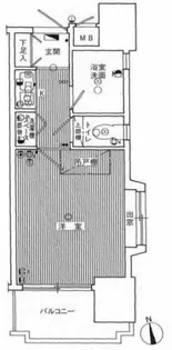 ダイナコート西公園トレンドゥ【10階】の間取り