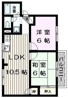 モアクレスト藤原B棟【2階】の間取り