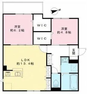 大阪府堺市西区浜寺石津町東5丁【アパート】の間取り