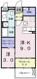 大阪府松原市南新町1丁目【アパート】の間取り