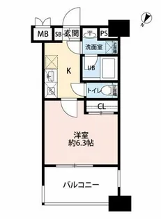 ラ・シック サヴォイ【14階】の間取り