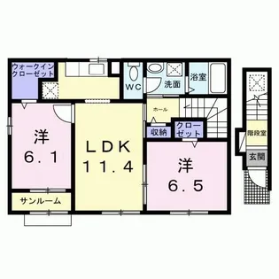 パーク・エノコダ【2階】の間取り