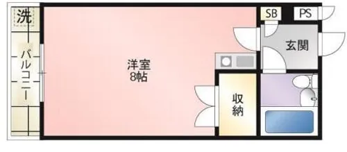 ハイツホワイトヘロン【301号室】の間取り