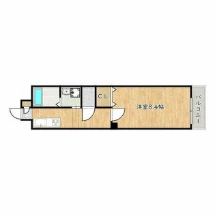ラメール諏訪森【4階】の間取り