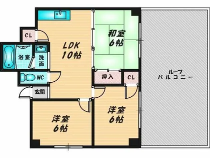 すみれプラザ長堂【3階】の間取り