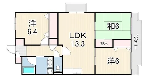 エムグランツ壱番館【4階】の間取り