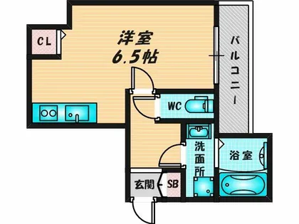 Arky新深江【1階】の間取り