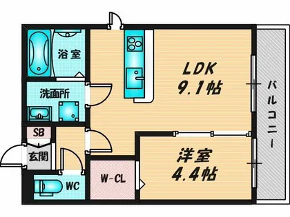 ええいろ【1階】の間取り