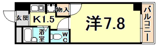 ドムール若山【1階】の間取り