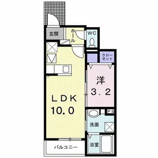 ベルフラワー【1階】の間取り