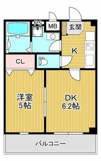 ザ・スカイレジデンス【104号室】の間取り