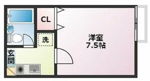ジュネス芦屋ウエスト【208号室】の間取り