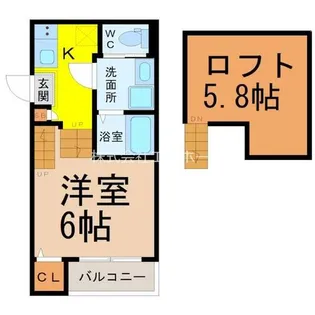 ハーモニーテラス烏森【1階】の間取り
