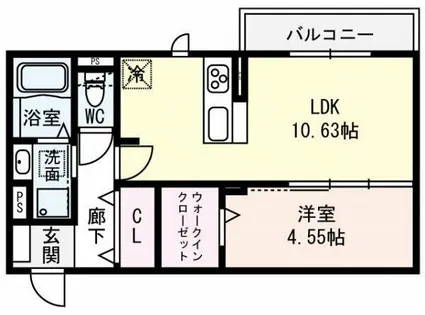 Porte du Bonheur【2階】の間取り