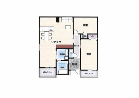 エトワールヴィル-R小阪本町レジデンス【2階】の間取り