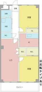 ファミーユ中山【1階】の間取り