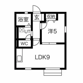 フレンドリースクエア【1階】の間取り