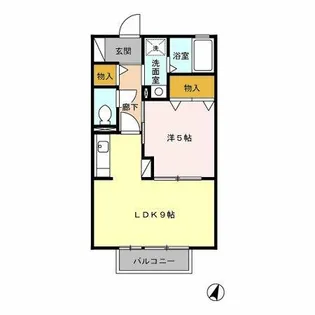 ルミエール【203号室】の間取り