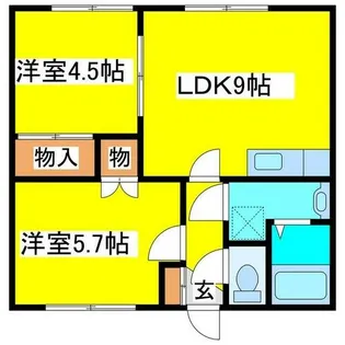 ベルアベニュー【101号室】の間取り