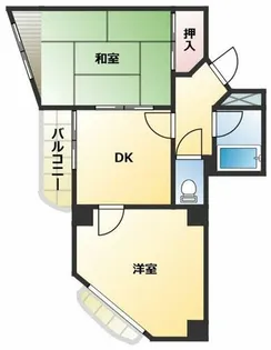 ビーバーハイツ針中野【3階】の間取り