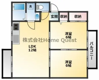 サニーハイツ【201号室】の間取り