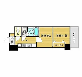 No.40 ORIENTBLD【6階】の間取り