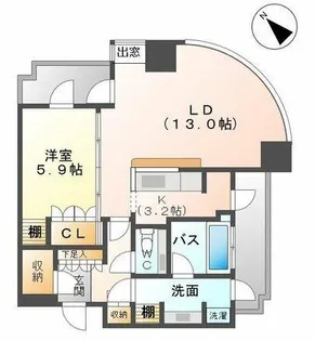 千種タワーヒルズ【16階】の間取り