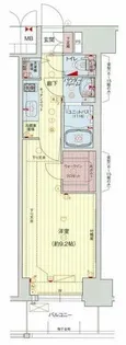 プレサンス江戸堀【7階】の間取り