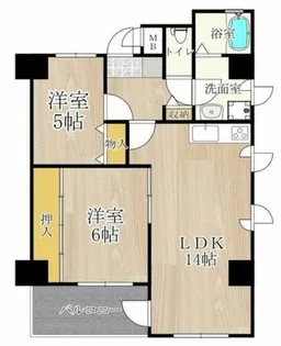 ロベリア弐番館【5階】の間取り