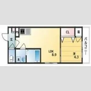 GRANDIR衣摺【3階】の間取り