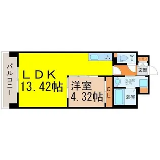 Primal千種luno【15階】の間取り