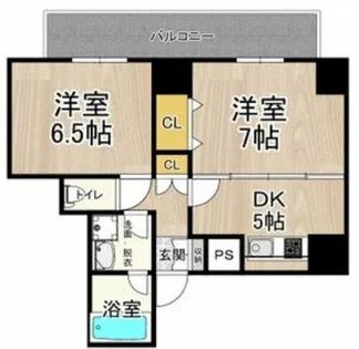 CITY SPIRE難波プレミア【7階】の間取り