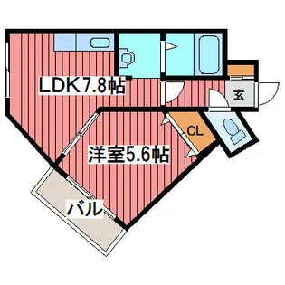 マープル月寒【403号室】の間取り