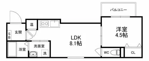girasol kadoma【2階】の間取り