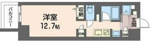 サンエール南堀江【2階】の間取り