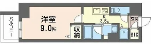 サンエール南堀江【3階】の間取り