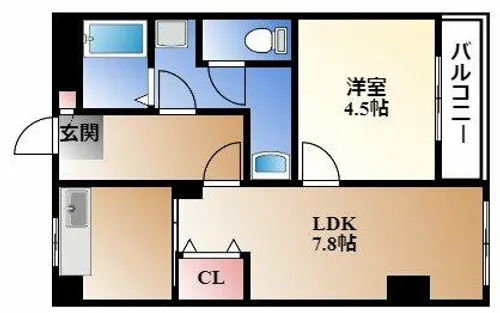 メゾンサンシャイン【3階】の間取り