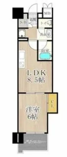 マスターズレジデンス道頓堀Ⅲ【8階】の間取り