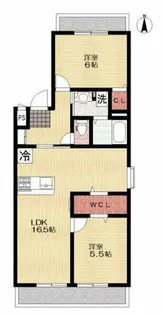 大阪府堺市中区深井沢町【マンション】の間取り