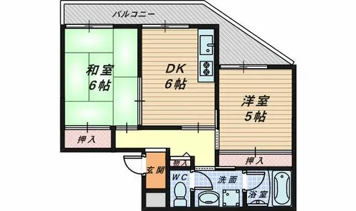ロイヤル鳳2番館【1階】の間取り