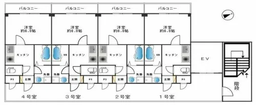 APEX姫路【3階】の間取り