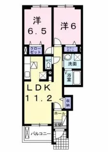 大阪府堺市美原区北余部【アパート】の間取り